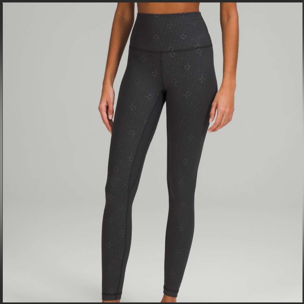 Lululemon Women’s Emboss Black Align HR Leggings 2